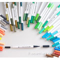 Marqueurs dessinant les ensembles de stylos à pinceaux colorants